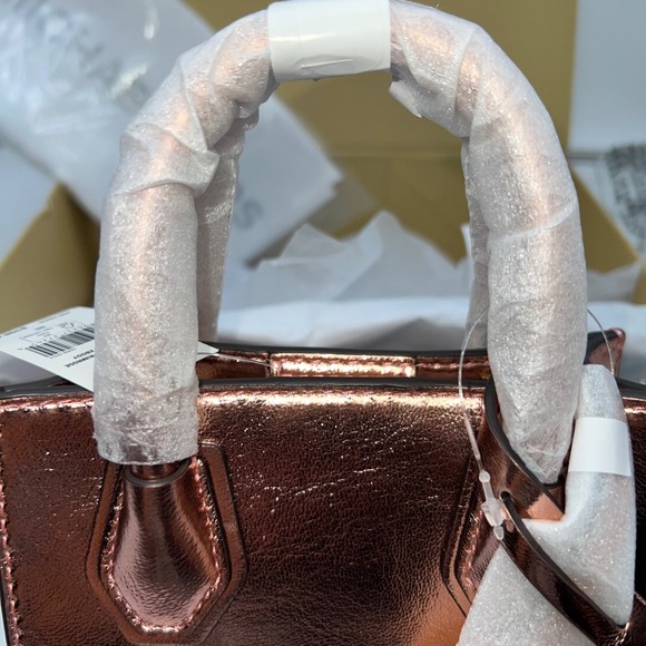 Michael Kors Mercer XS Primrose Rose Gold Mini Shopper Crossbody Bag with box - Picture 3 of 13
